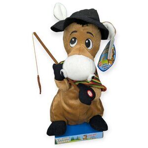 2008 Kids of America Corp Fishin' Donkey Animated Plush Figure UNTESTED
